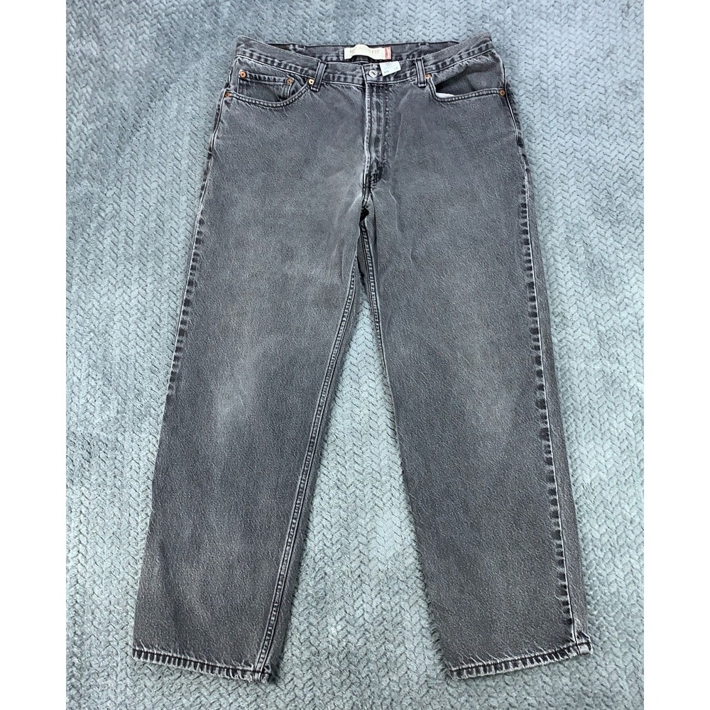 VTG Levis 550 Jeans Men's 38x32(Fits 35x29) Gray Relaxed Fit Y2K